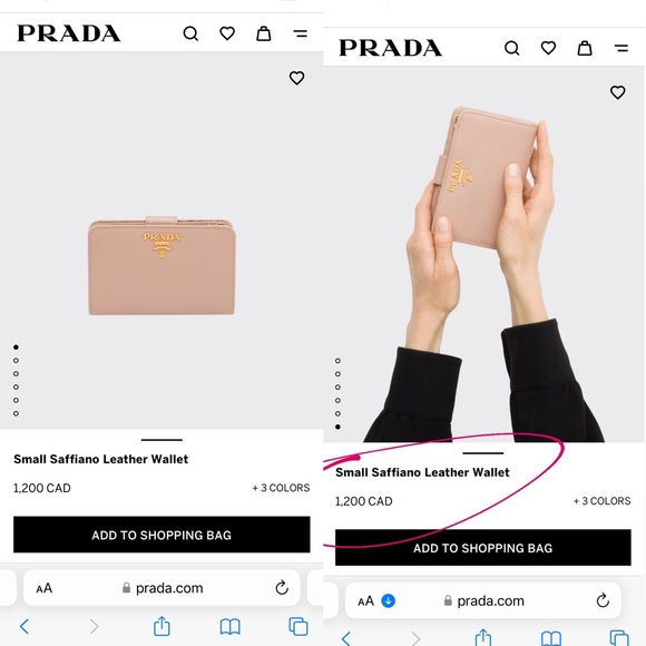 ❌SOLD❌Authentic Prada pink Saffiano leather compact wallet - Picture 16 of 16